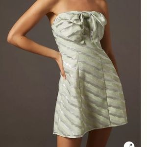 Eva Franco Bow-Tie Boho Peasant Hipster Hippie Romantic Chic Art Tube Dress